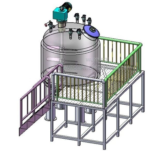 Mixing Tank With Agitator